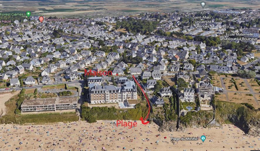 Villa Les Mouettes, Au Bord De La Mer. Saint-Malo Exterior photo